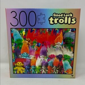 300-Piece Puzzle - Good Luck Trolls Multicolor